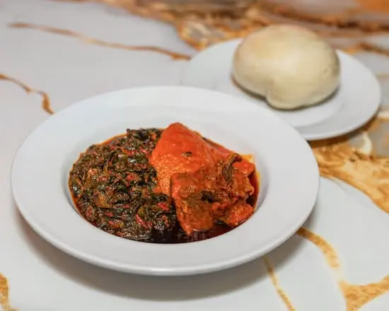 Authentic West African Jollof Rice at Akin's African Restaurant on Sargent Ave, Winnipeg